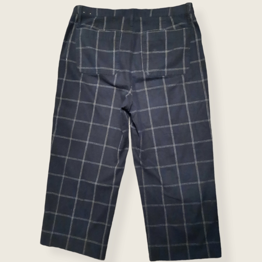 Plus Size Madewell Slim Emmett Wide-Leg Crop Pants - Picture 3 of 13